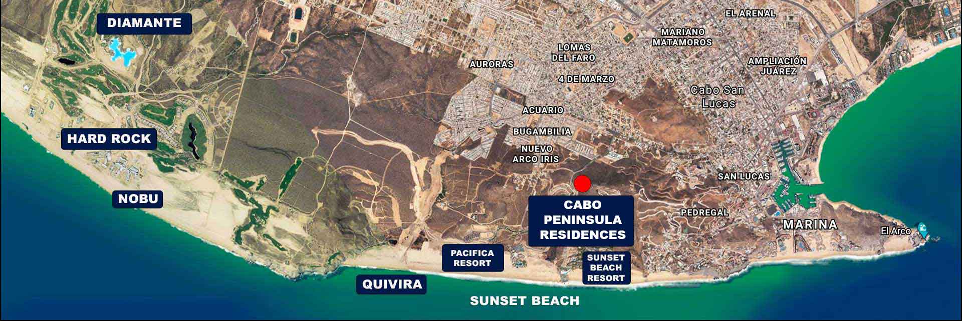 Location of Cabo Pacific Residences