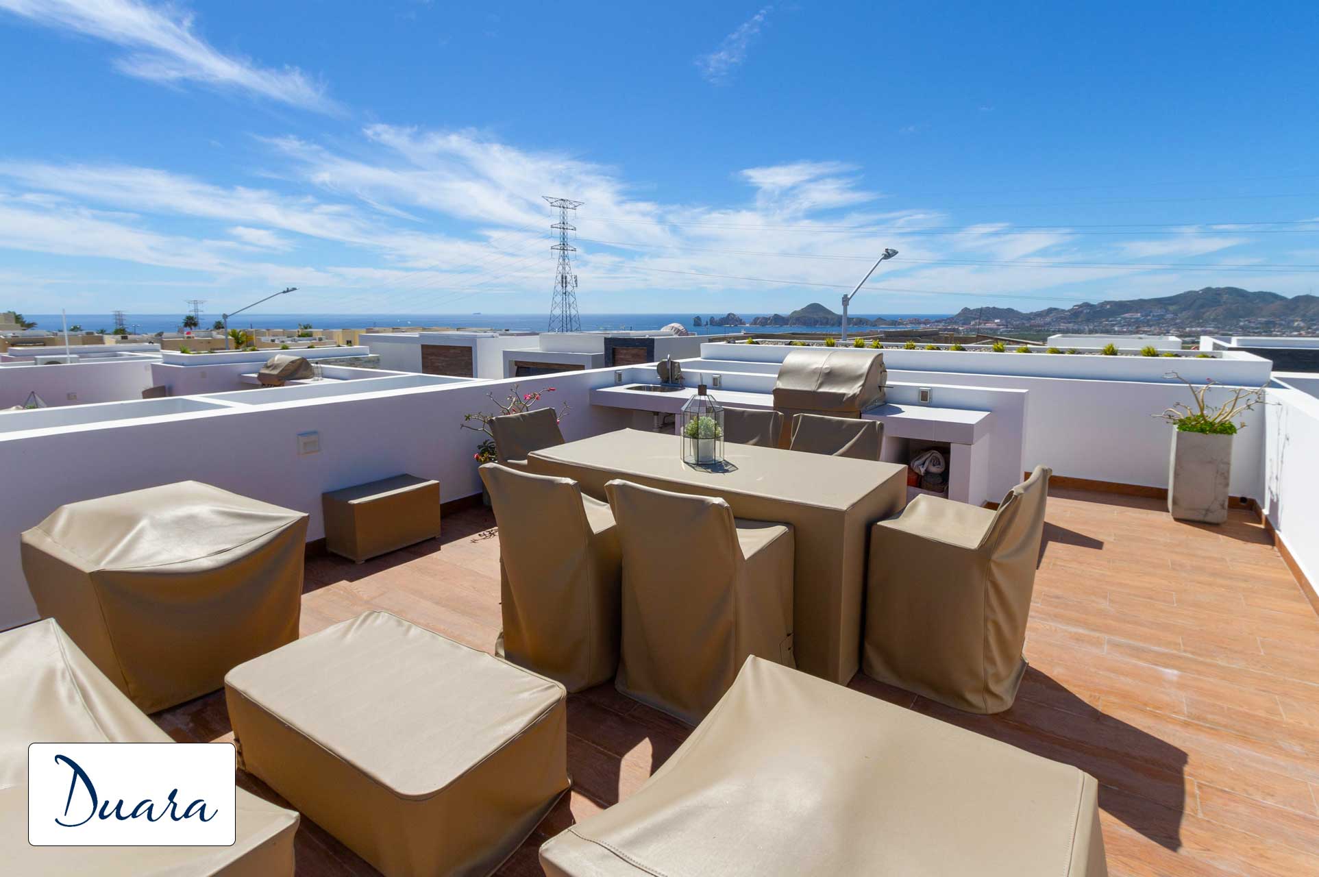 Kitchen and dining areas at Cabo Pacific Residences